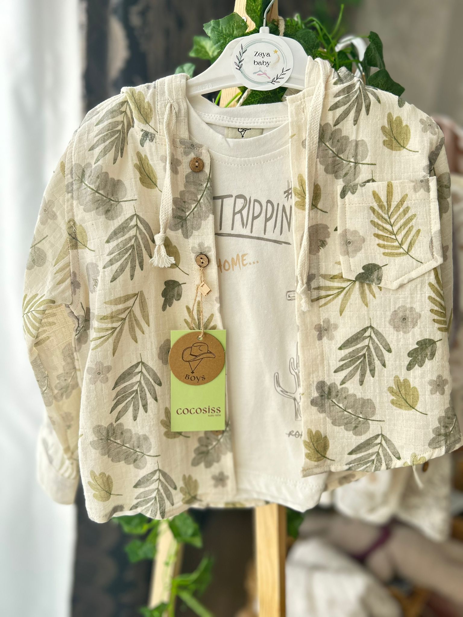 Linen Leaf Çocuk 3 lü Takım